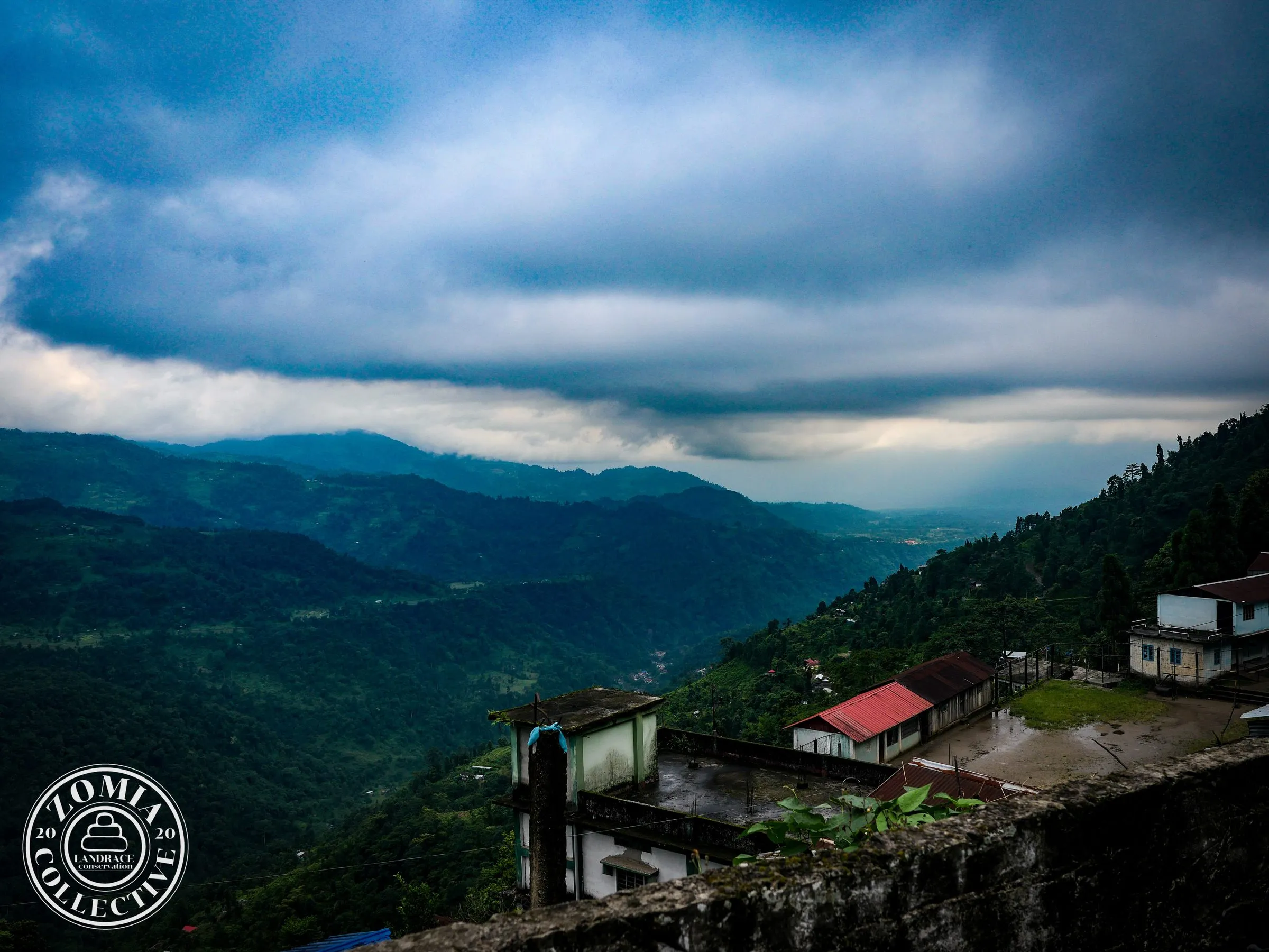 Looking towards Bhutan on the road to Todey