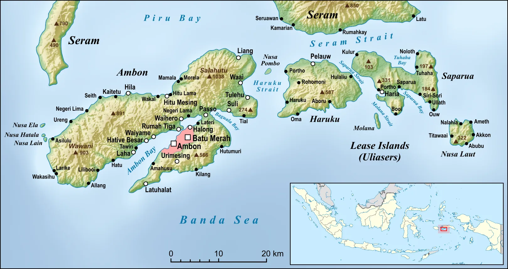 Ambon and nearby islands