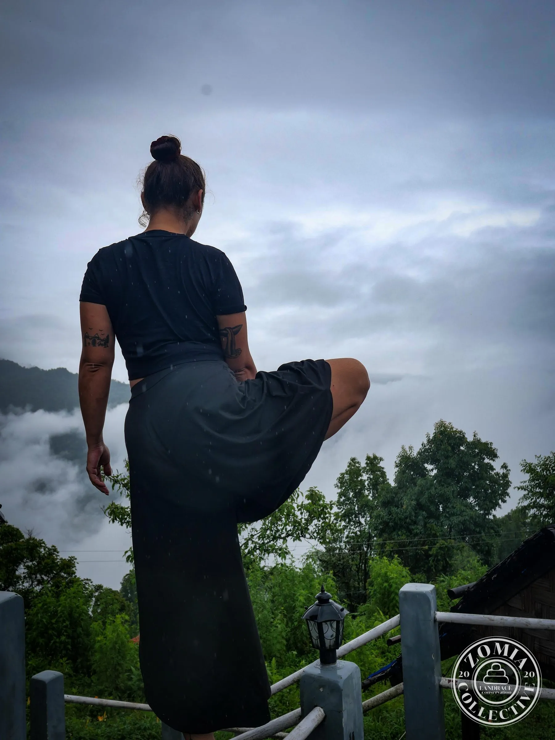 Isabella greeting the day in Chisang